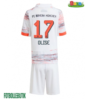 Bayern Munich Michael Olise #17 Bortaställ Barn 2025-26 Kortärmad (+ Korta byxor)